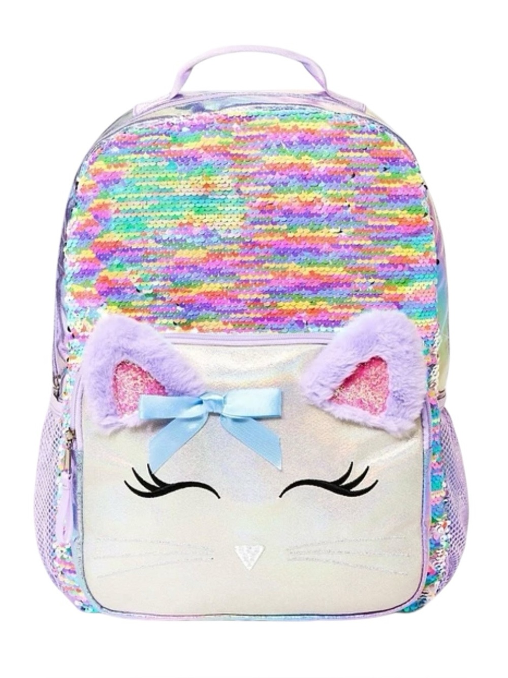 Cat & Jack 16” Flip Sequin Cat Backpack With a 13” Laptop Compartment NWT